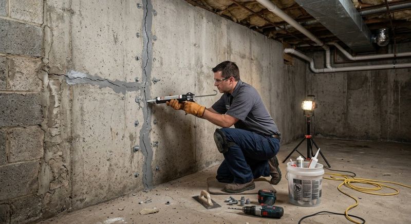 Basement Crack Repair in Pinellas County, FL
