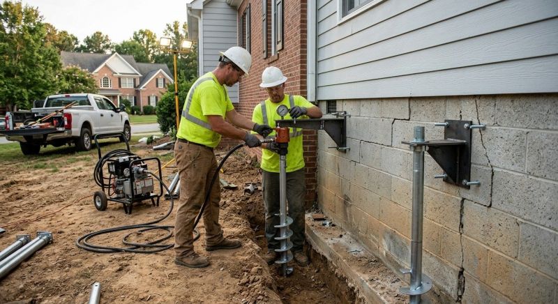Helical Piers Installation in Pinellas County, FL