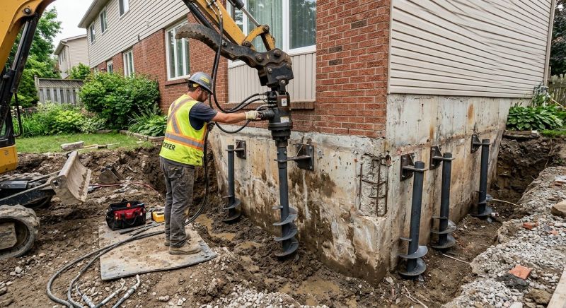 Helical Pile Installation in Pinellas County, FL